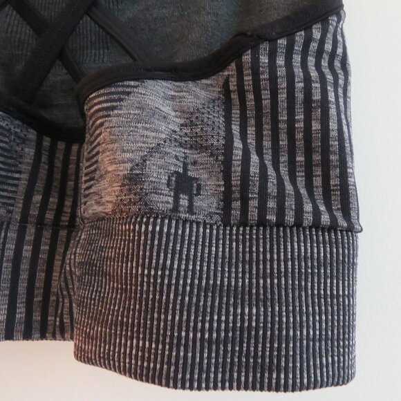 SMARTWOOL Merino Intraknit Strappy Bra in Black Heather Gorpcore - Size M - Picture 9 of 15